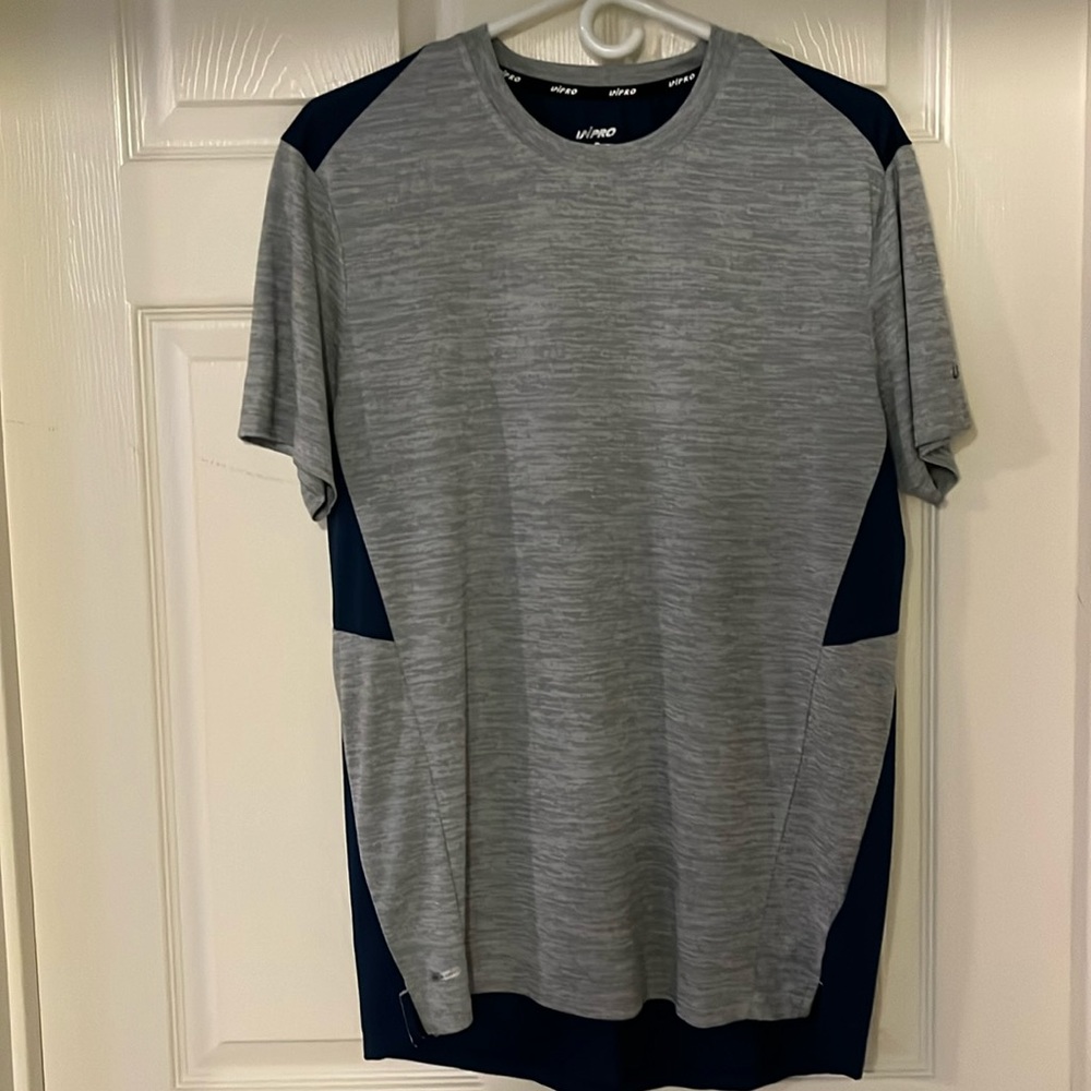 Unipro quick dry t-shirt. Size medium. Blue and gray.
